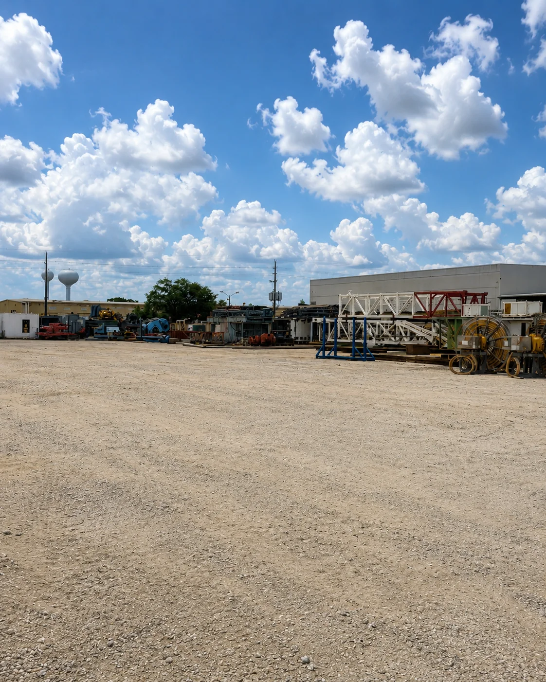 HMR USA industrial facilities with drilling equipment and components.