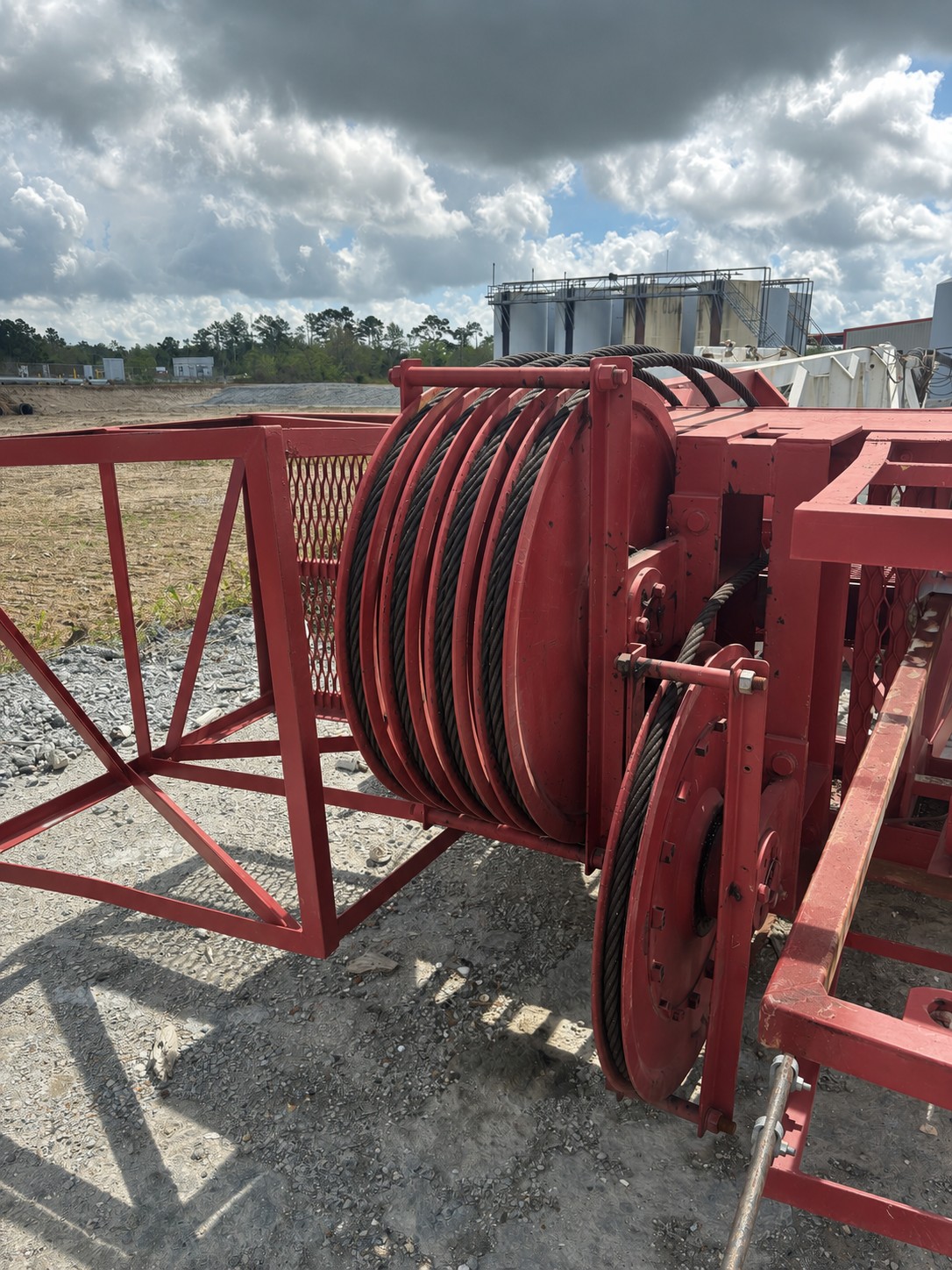 Drilling line and mast components